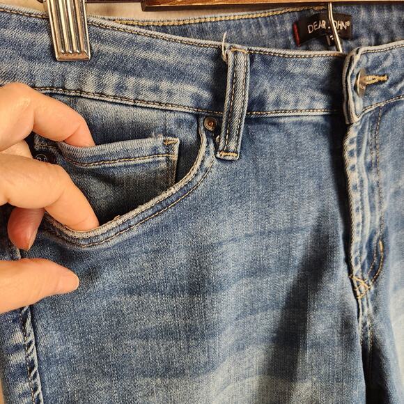 Dear John Denim Shorts Womens Size 29 Blue Medium Wash Stretch 5” Inseam EUC - Picture 5 of 15
